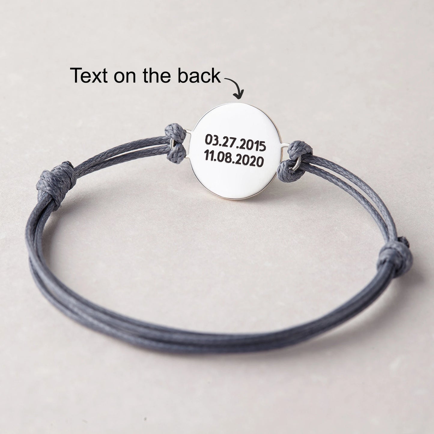 Adjustable Leather Bracelets Custom Pet Portrait Round Pendant
