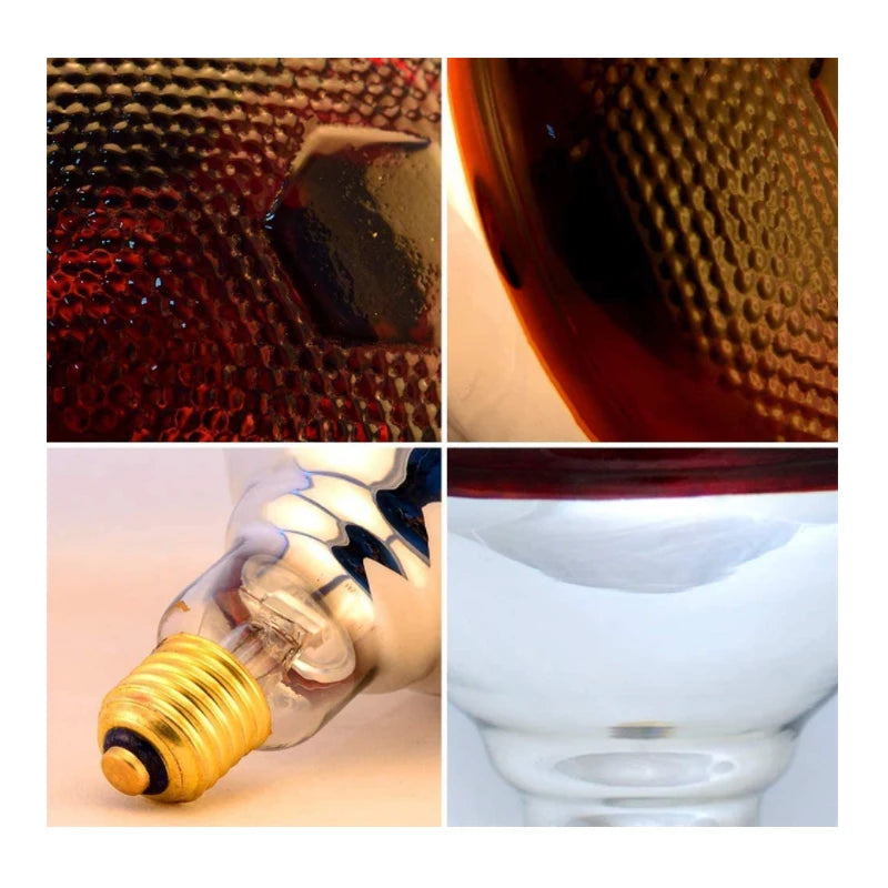 BBD 2pc Quartz Red Practical Heating Lamp Pet