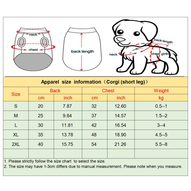Winter Warm Pet Clothes Corduroy Fleece Four Legs Jumpsuit