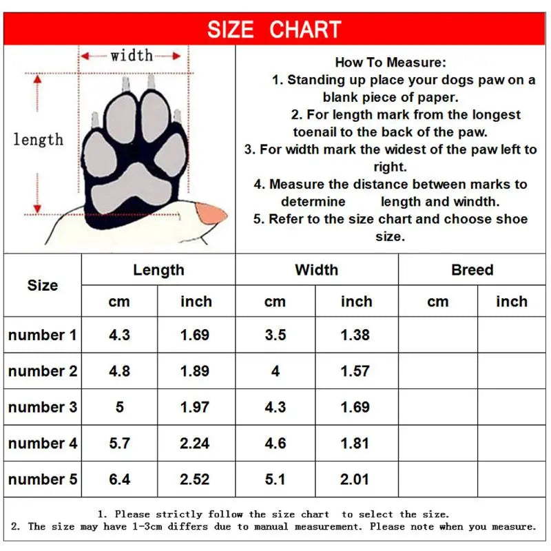 4pcs/set Anti Skid Rain Snow Boots Winter Reflective shoe