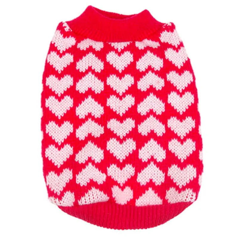 Winter Printing pet Clothes Warm Christmas Sweater