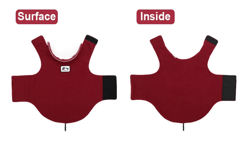 Reflective Dog Coats Soft Fleece Jacket Winter Warm