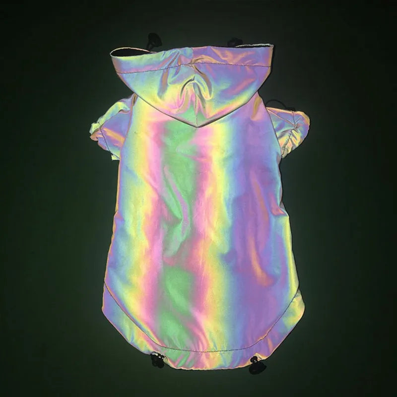 Dog Clothes Flashing Pet Dogs Hoodie Coat Windbreaker