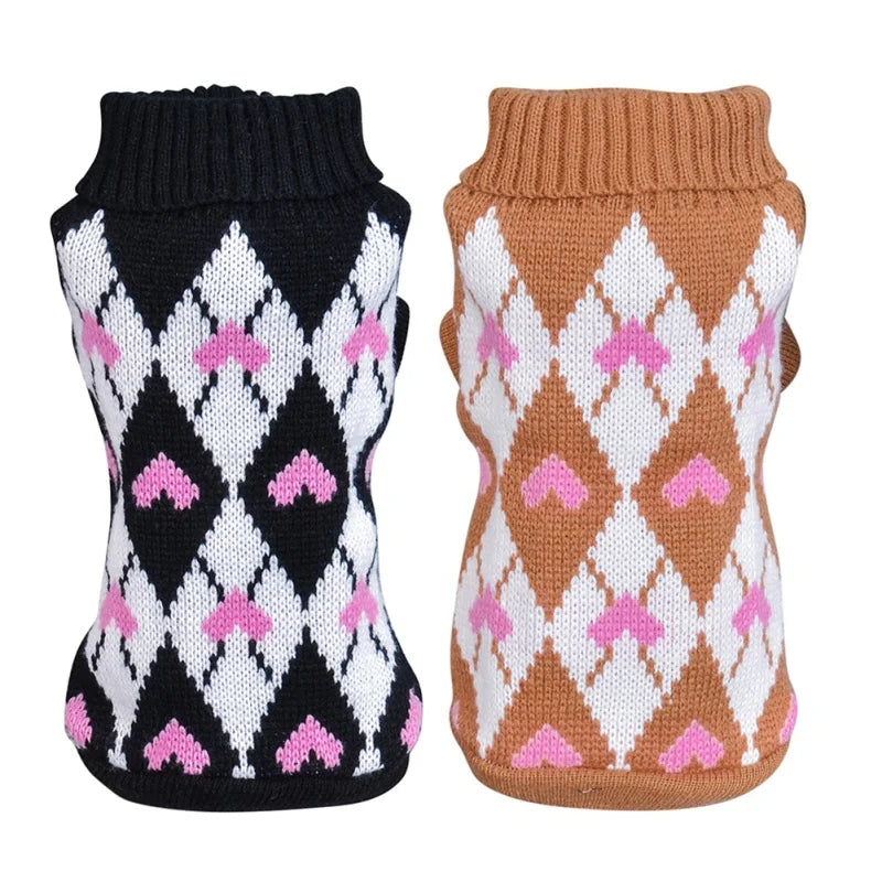 Winter Printing pet Clothes Warm Christmas Sweater