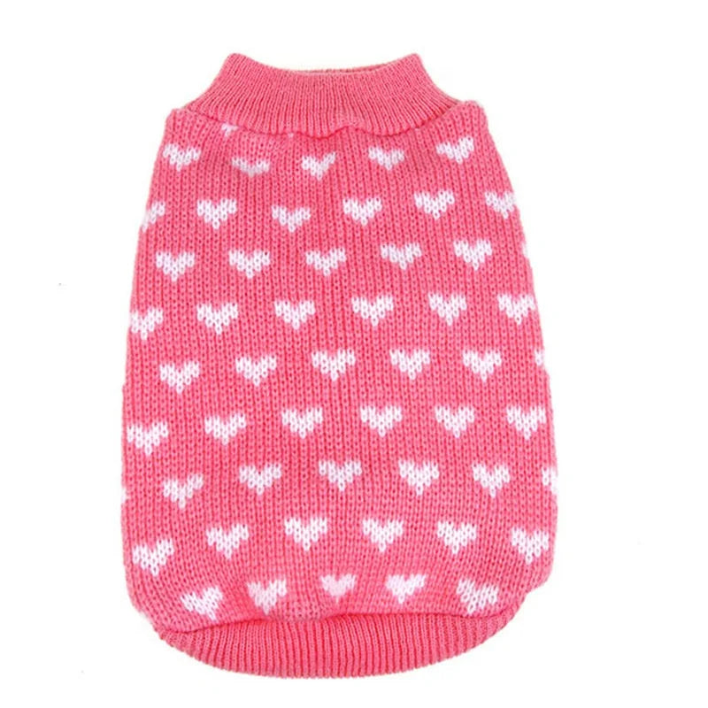 Winter Printing pet Clothes Warm Christmas Sweater