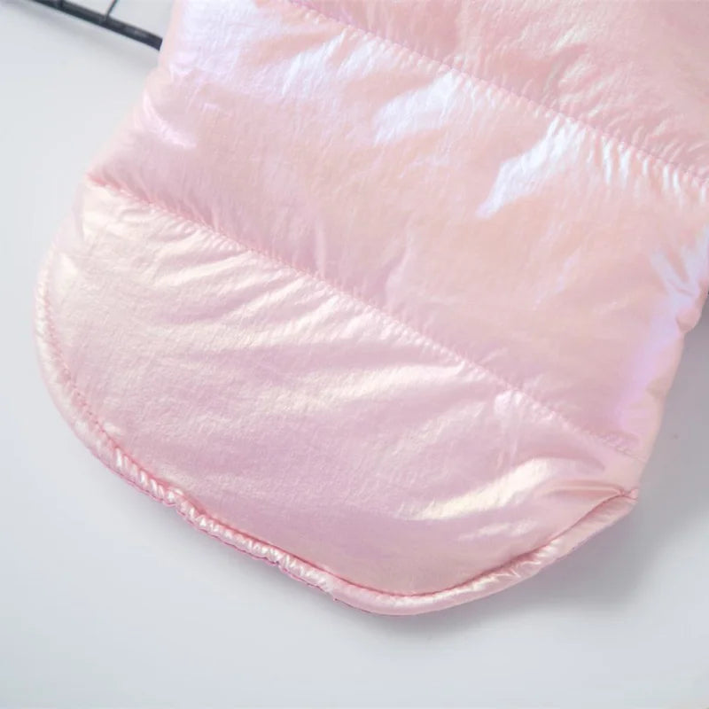 Winter Pet Clothes Waterproof Glossy Jacket Warm Dog Coat