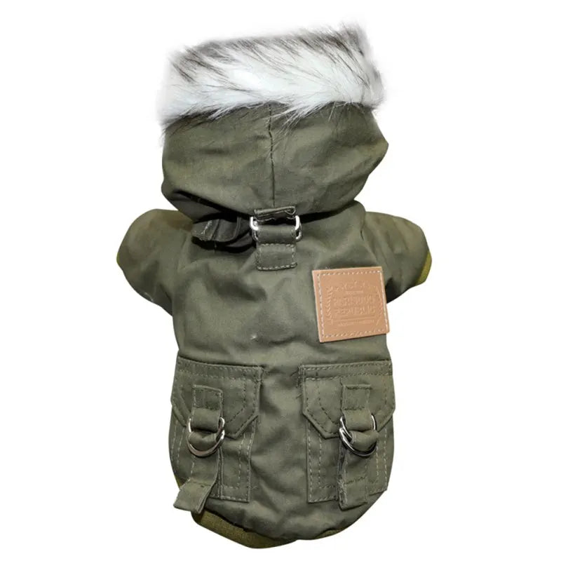Winter Dog Clothes Warm Puppy Jacket Coat Hooded Clothing