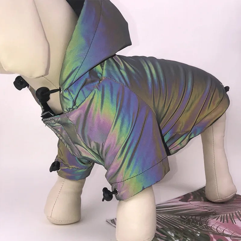 Dog Clothes Flashing Pet Dogs Hoodie Coat Windbreaker