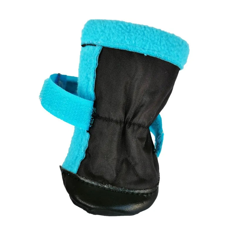 4pcs Dog Boots Pet Antiskid Shoes Winter Warm Waterproof