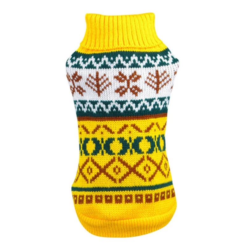 Winter Printing pet Clothes Warm Christmas Sweater