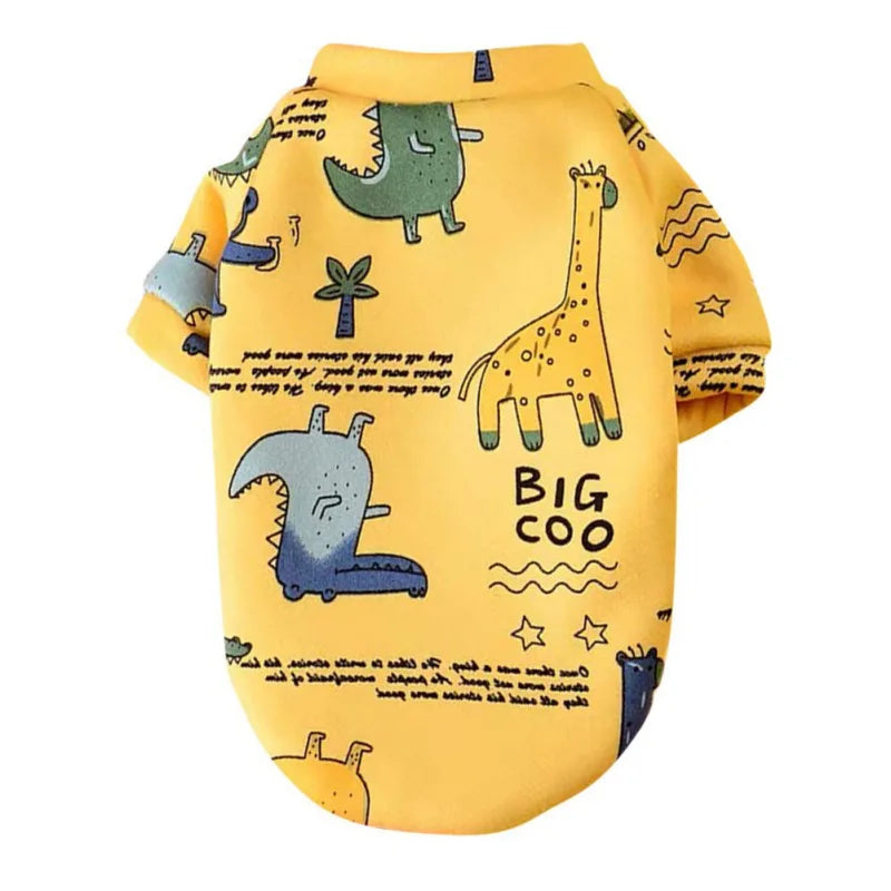 Animal Print Small Dog Pet Hoodie Coat