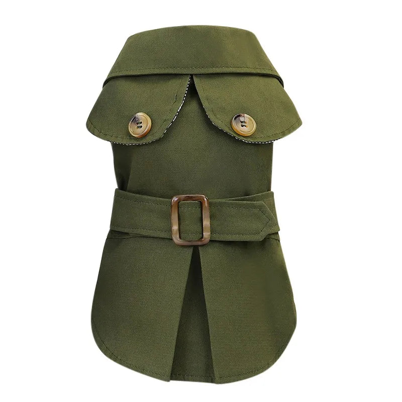 Fashion British Style Dog Winter Thicken Jacket Coat