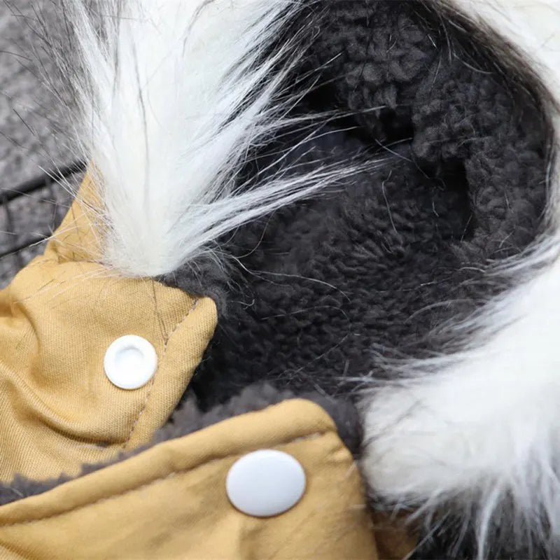 Winter Dog Clothes Warm Puppy Jacket Coat Hooded Clothing