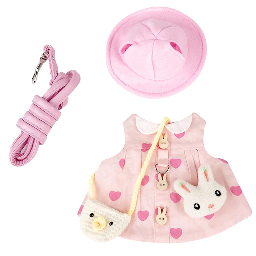 Christmas Bunny Vest Harness Outdoor Leash Set
