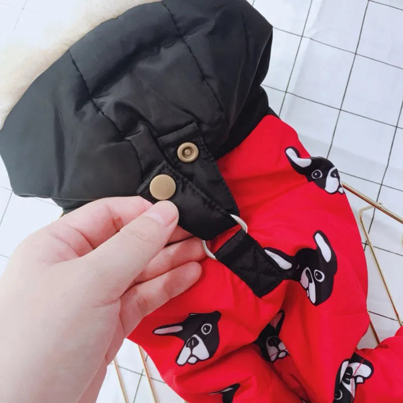 Pet Coat Jacket Warm Clothes Waterproof Hooded