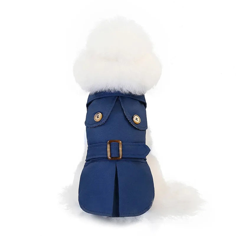 Fashion British Style Dog Winter Thicken Jacket Coat