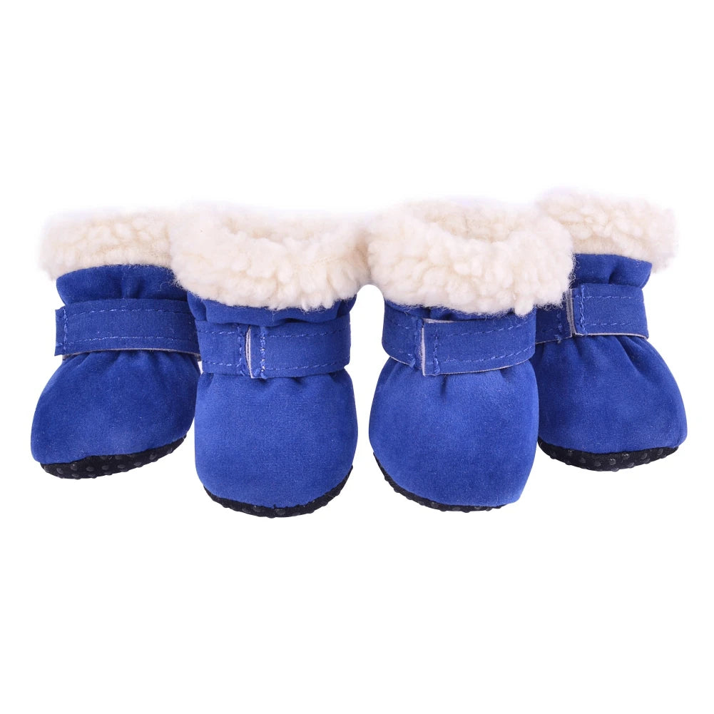4pcs/set Anti-slip Rain Snow Boots Footwear pet