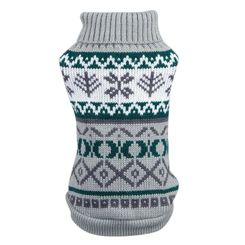 Winter Printing pet Clothes Warm Christmas Sweater