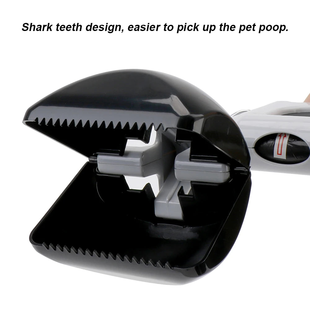 Poop Pick Up Holder 2 In 1 Pet Accessories with 1 Roll Garbage Bags