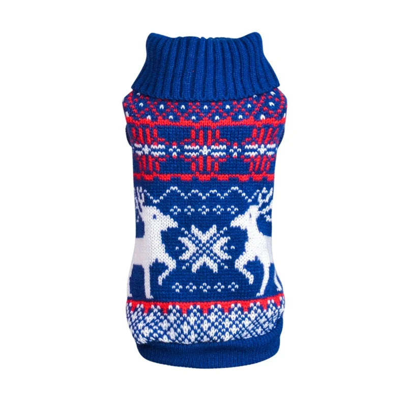 Winter Printing pet Clothes Warm Christmas Sweater