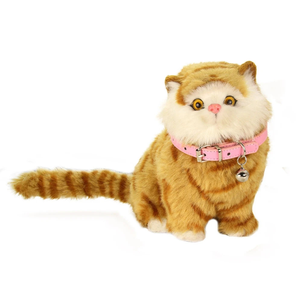 Personalized Cat Collar With Bell Adjustable Leather Necklace