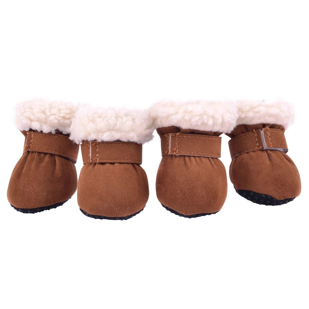 4pcs/set Anti-slip Rain Snow Boots Footwear pet