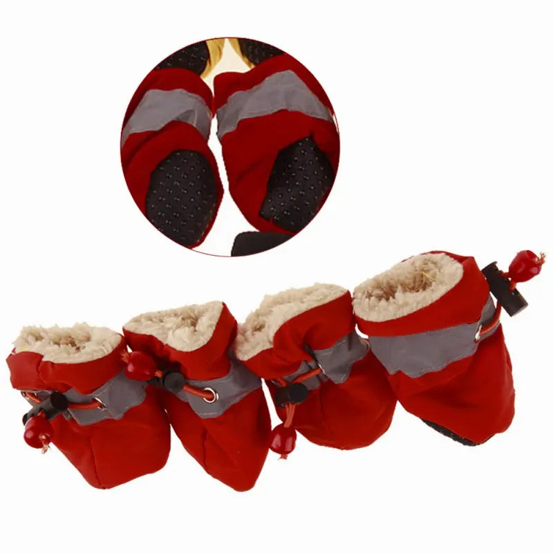 4pcs/set Waterproof Pet Dog shoes