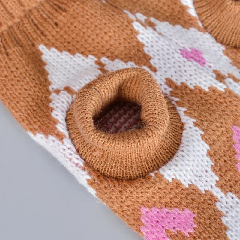 Winter Printing pet Clothes Warm Christmas Sweater