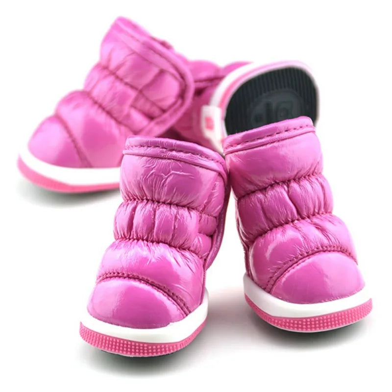 Waterproof Dog Shoes Winter Anti-Slip Booties 4Pcs/Set