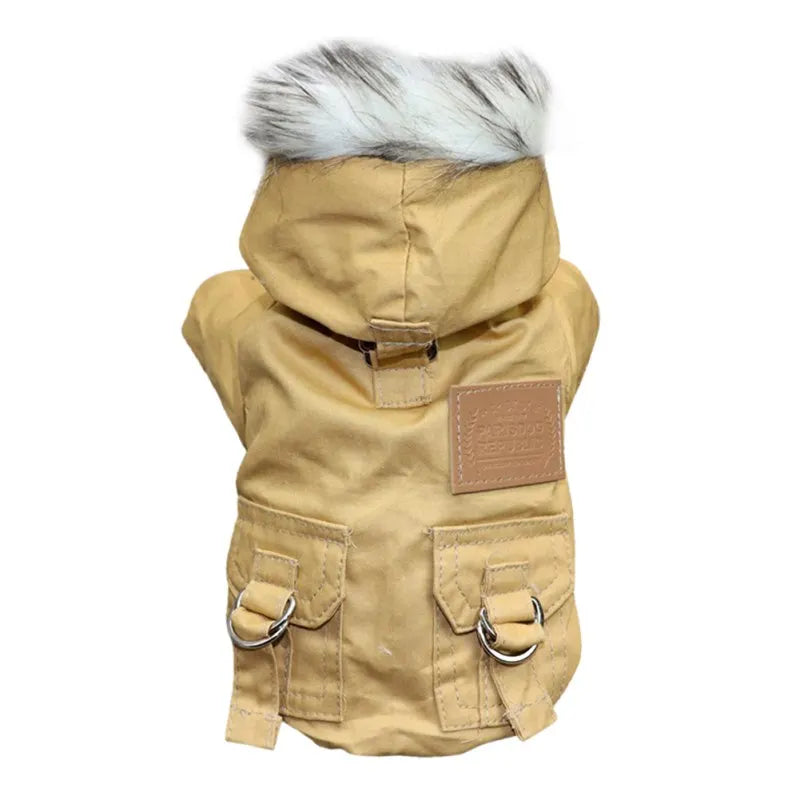 Winter Dog Clothes Warm Puppy Jacket Coat Hooded Clothing