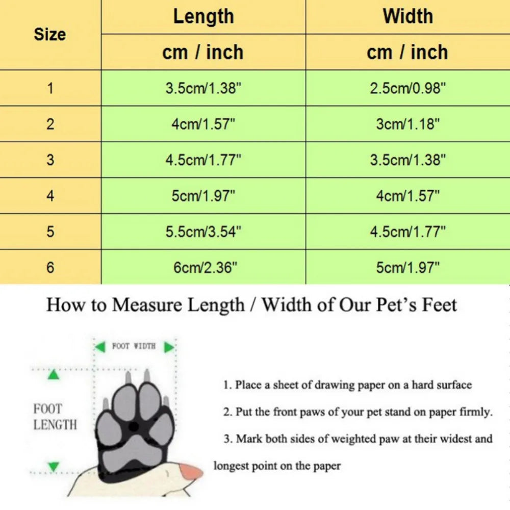 New 4pcs/set Pet Winter Warm Soft Cashmere Anti-skid Shoes