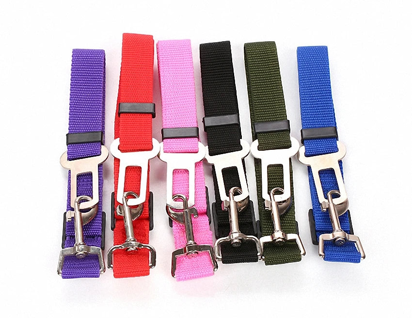 Pet Car Seat Belts Harness Vehicle 1pcs Adjustable Leader Clip