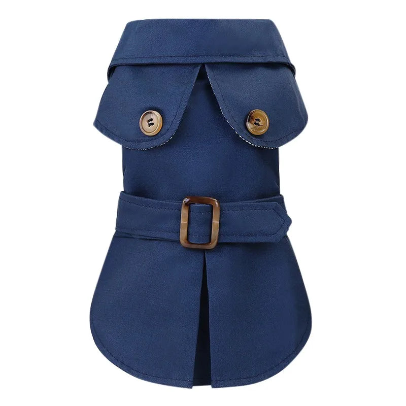 Fashion British Style Dog Winter Thicken Jacket Coat