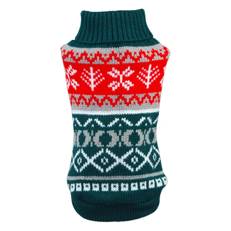Winter Printing pet Clothes Warm Christmas Sweater