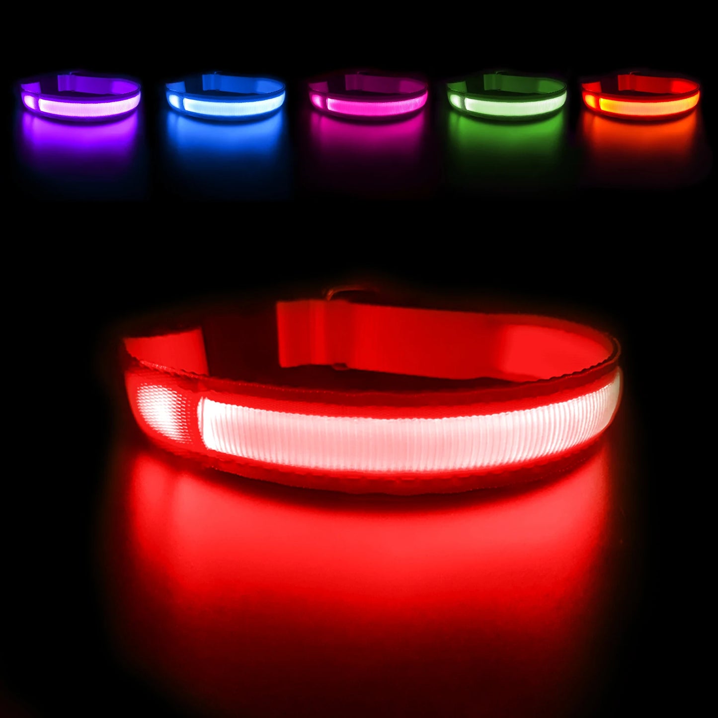 MASBRILL Dog Collar Luminous Pet Collar