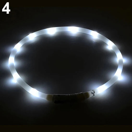 70CM USB Rechargeable LED Flashing Light Band Glow Collar