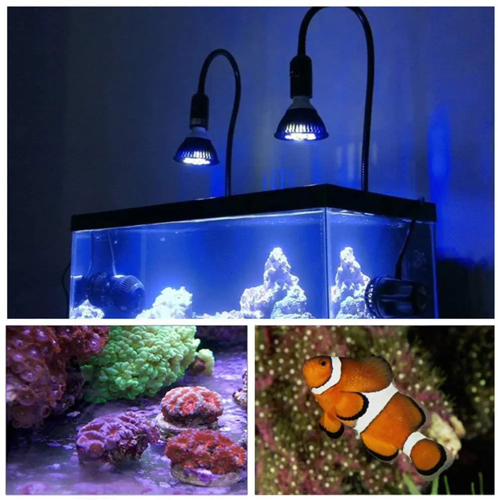 E27 LED Aquarium Light Bulb 12W-54W