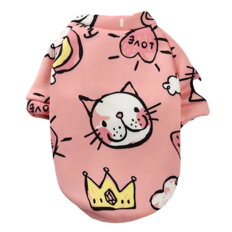 Animal Print Small Dog Pet Hoodie Coat