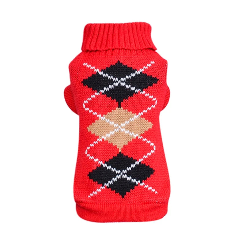 Warm Dog Clothes Knitted Pet Sweater