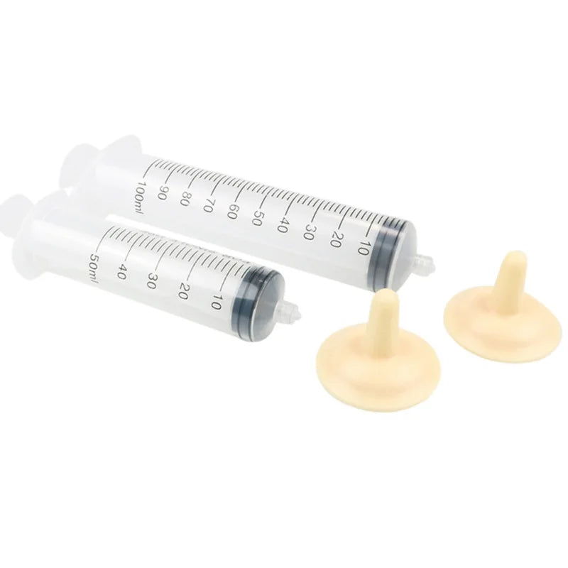 2PCS Clear Baby/Pet Oral Syringe for Milk Medicine Nursing Newborn kit