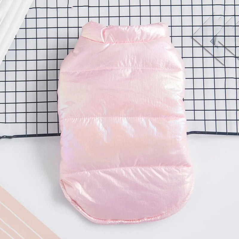Winter Pet Clothes Waterproof Glossy Jacket Warm Dog Coat