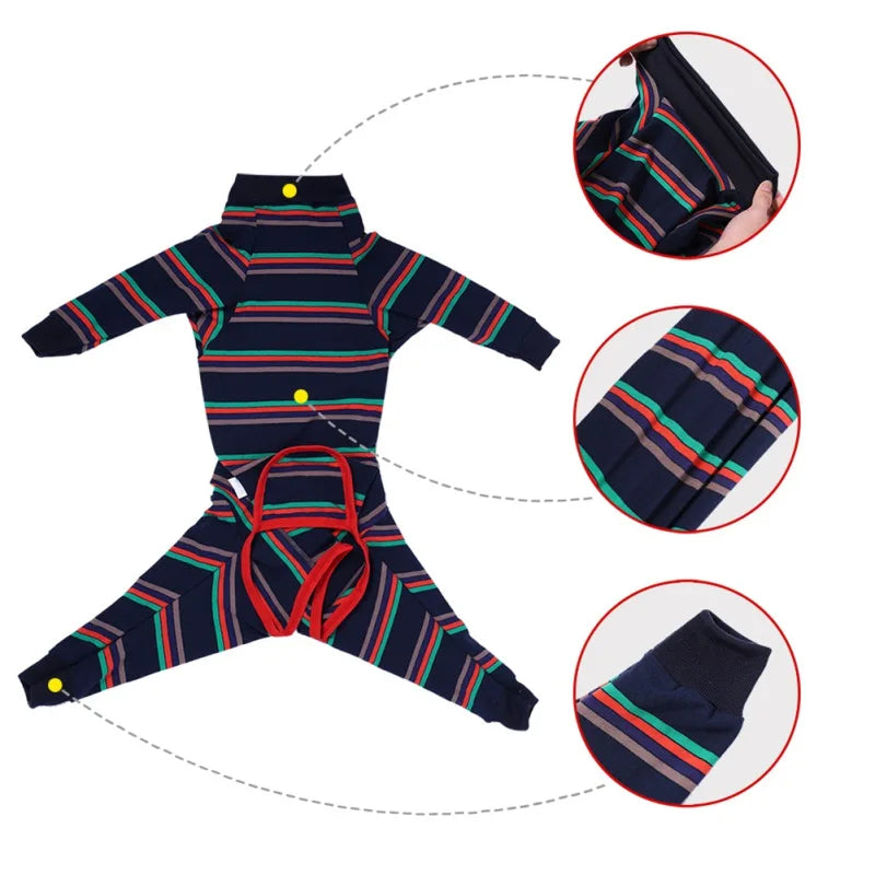 Four Feet Dog Lightweight Pajamas Pure Dog Jumpsuits