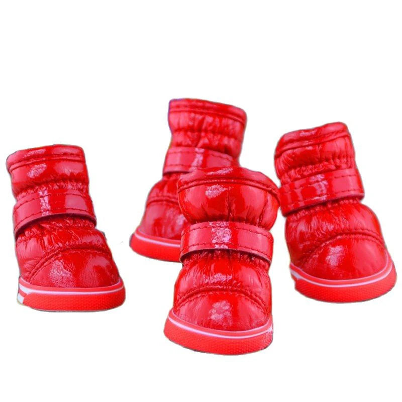 4 Pcs/Sets Winter Dog Shoes For Small Dogs