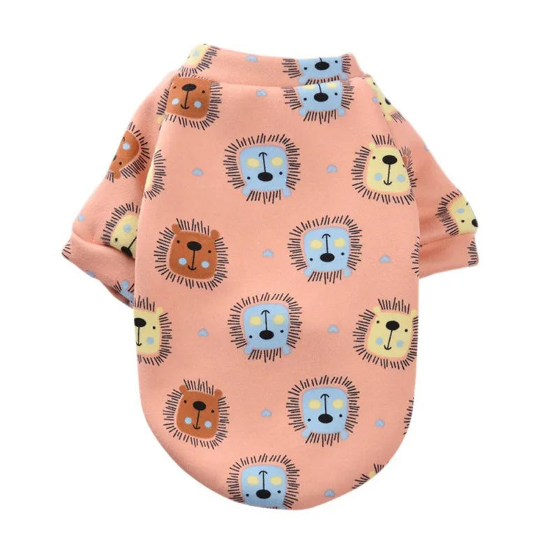 Animal Print Small Dog Pet Hoodie Coat