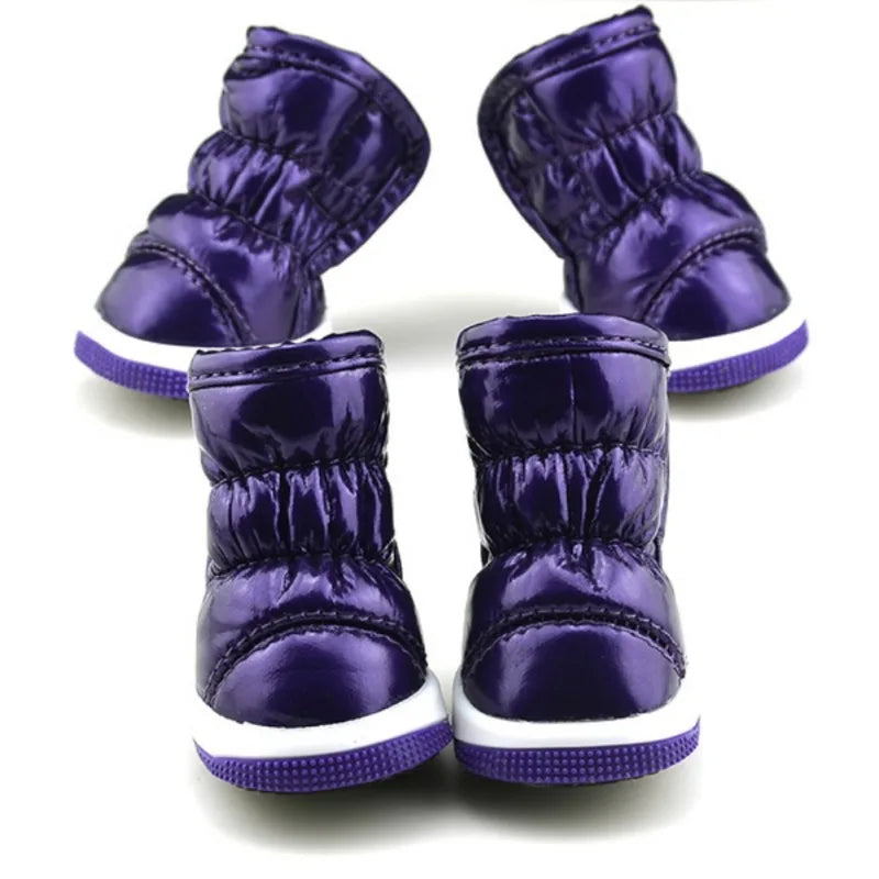 Waterproof Dog Shoes Winter Anti-Slip Booties 4Pcs/Set