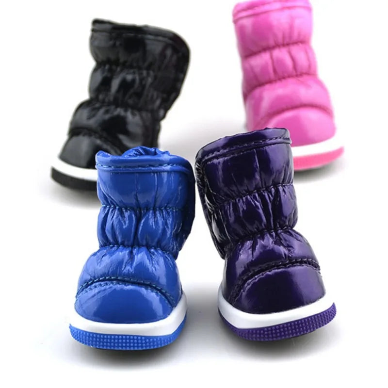 Waterproof Dog Shoes Winter Anti-Slip Booties 4Pcs/Set