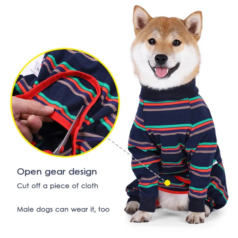 Four Feet Dog Lightweight Pajamas Pure Dog Jumpsuits