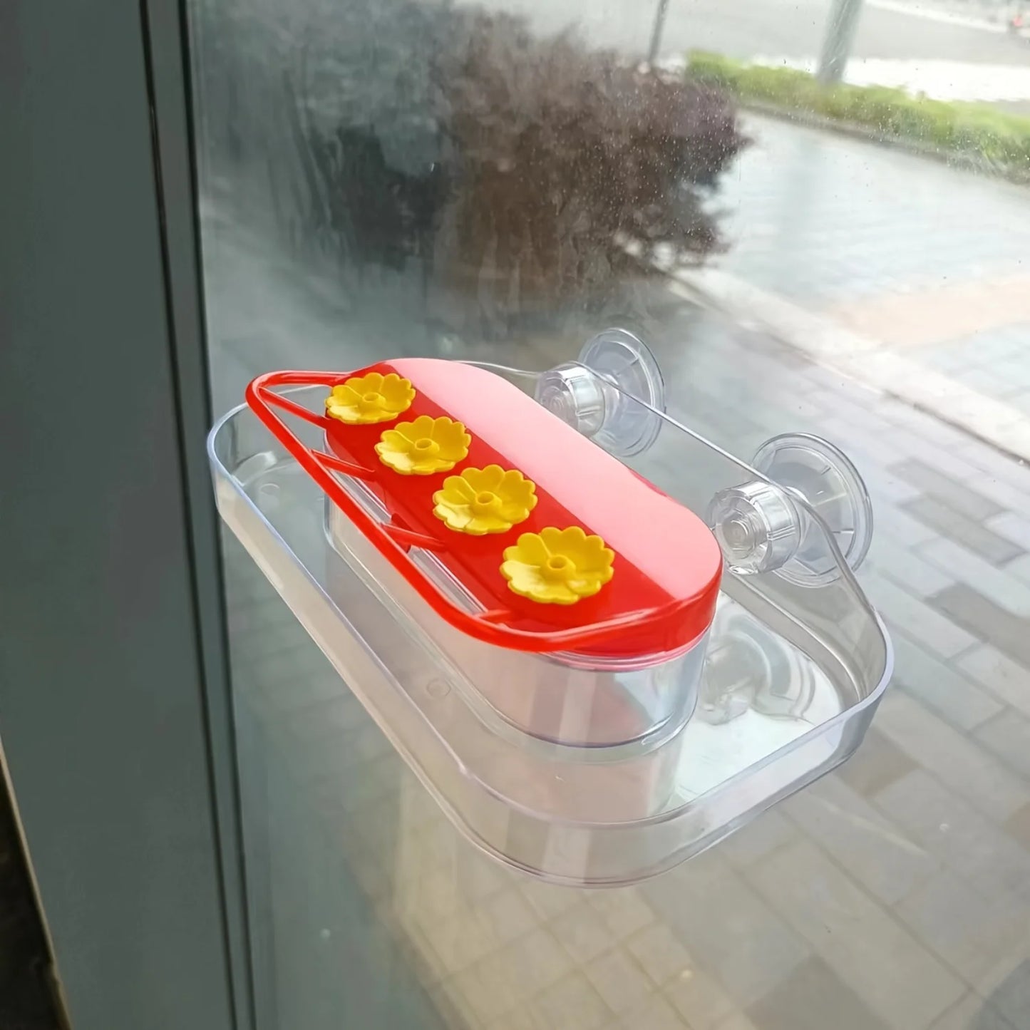 Window Hummingbird Feeders Flower Feeding Ports