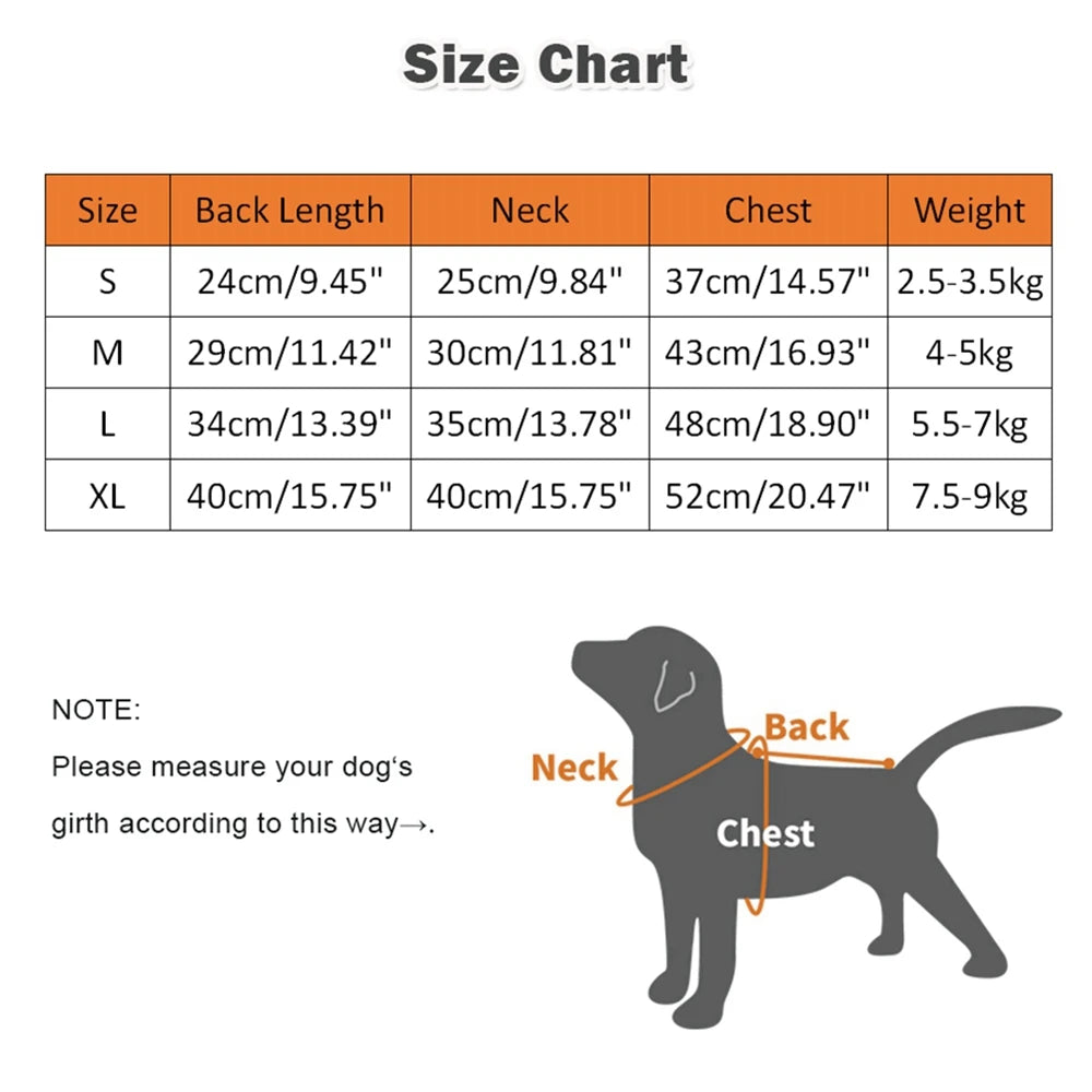 Fleece Dog Pajamas Winter Clothes Cartoon Warm Jumpsuits Coat