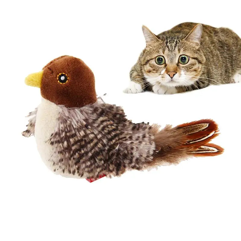 Cats Simulation Flying Bird Interactive Feather Toys